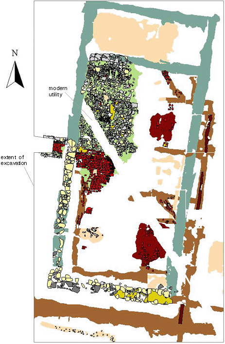 Excavation Plan View of Distillery