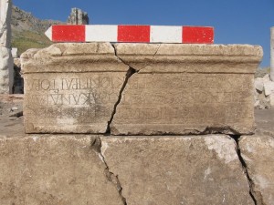Inscription of Tiberius Pollienius Armenius Peregrinus
